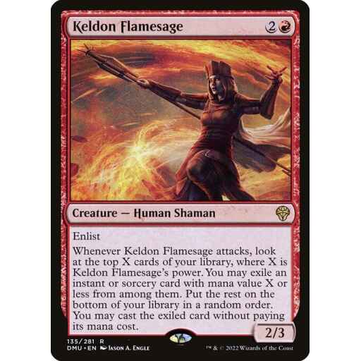 Dominaria United - 135 - Keldon Flamesage - Rare - R - Non-foil