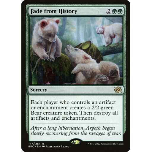 The Brothers' War - 177 - Fade from History - Rare - G - Non-foil