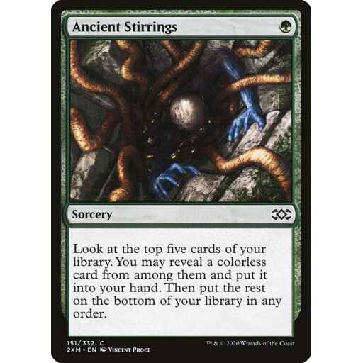 Double Masters - 151 - Ancient Stirrings - Common - G - Non-foil