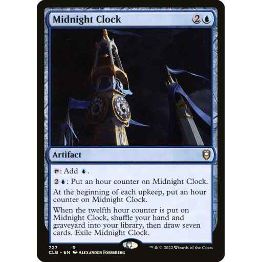Commander Legends: Battle for Baldur's Gate - 727 - Midnight Clock - Rare - U - Non-foil