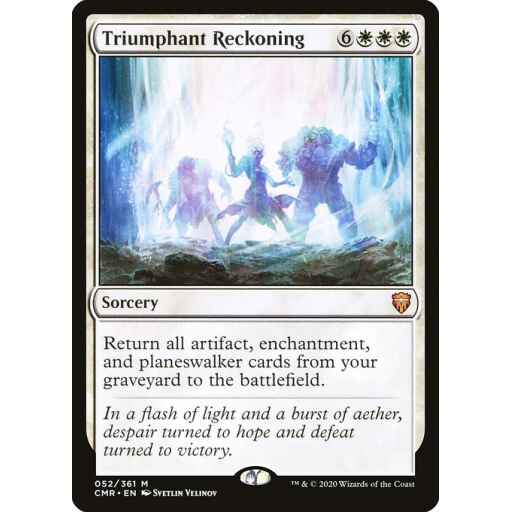 Commander Legends - 52 - Triumphant Reckoning - Mythic - W - Non-foil