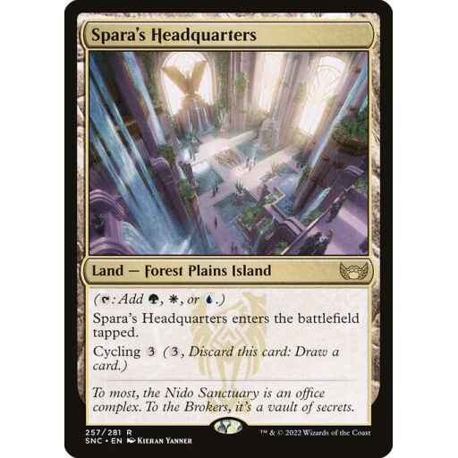 Streets of New Capenna - 257 - Spara's Headquarters - Rare - C - Non-foil