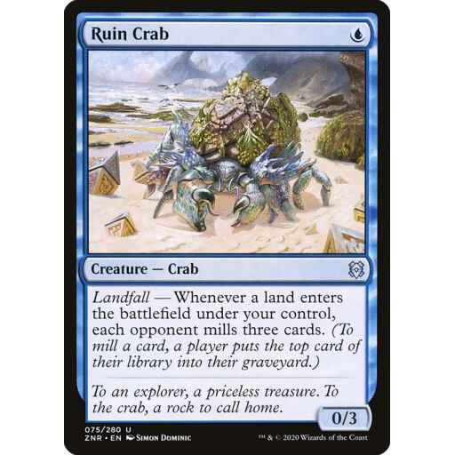 Zendikar Rising - 75 - Ruin Crab - Uncommon - U - Non-foil