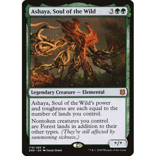 Zendikar Rising - 179 - Ashaya, Soul of the Wild - Mythic - G - Non-foil
