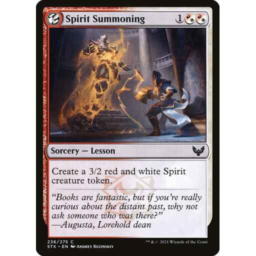 Strixhaven: School of Mages - 236 - Spirit Summoning - Common - WR - Non-foil