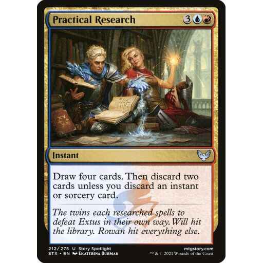 Strixhaven: School of Mages - 212 - Practical Research - Uncommon - UR - Non-foil