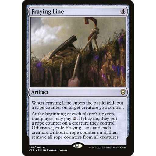 Commander Legends: Battle for Baldur's Gate - 314 - Fraying Line - Rare - C - Non-foil