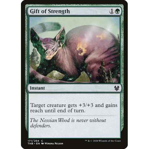 Theros Beyond Death - 171 - Gift of Strength - Common - G - Non-foil