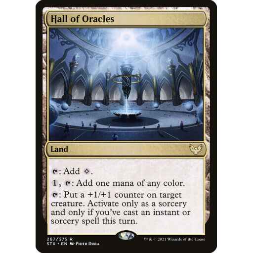 Strixhaven: School of Mages - 267 - Hall of Oracles - Rare - C - Foil
