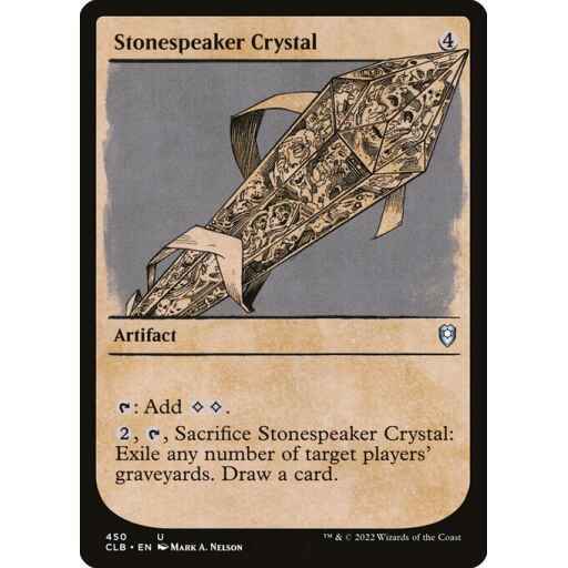 Commander Legends: Battle for Baldur's Gate - 450 - Stonespeaker Crystal - Uncommon - C - Non-foil