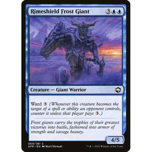 Adventures in the Forgotten Realms - 69 - Rimeshield Frost Giant - Common - U - Non-foil