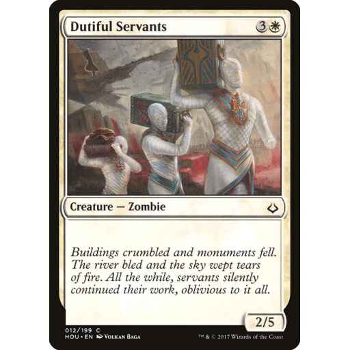 Hour of Devastation - 12 - Dutiful Servants - Common - W - Non-foil