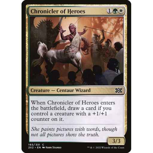 Double Masters 2022 - 193 - Chronicler of Heroes - Common - WG - Non-foil