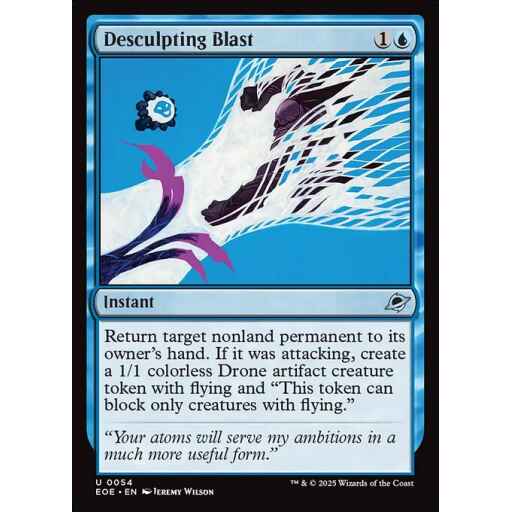 Edge of Eternities - 54 - Desculpting Blast - Uncommon - U - Foil