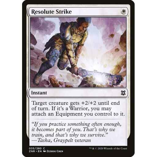 Zendikar Rising - 35 - Resolute Strike - Common - W - Non-foil