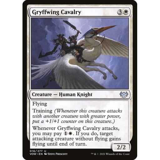 Innistrad: Crimson Vow - 16 - Gryffwing Cavalry - Uncommon - W - Non-foil
