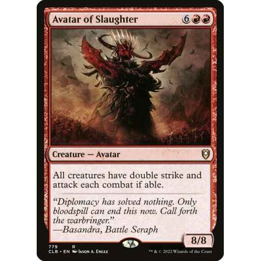 Commander Legends: Battle for Baldur's Gate - 779 - Avatar of Slaughter - Rare - R - Non-foil