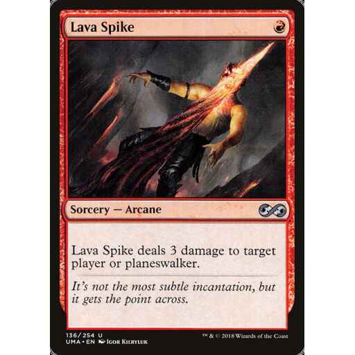 Ultimate Masters - 136 - Lava Spike - Uncommon - R - Non-foil