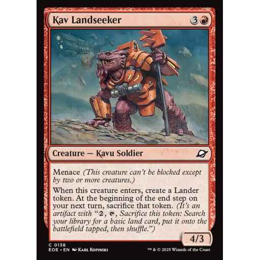 Edge of Eternities - 138 - Kav Landseeker - Common - R - Non-foil