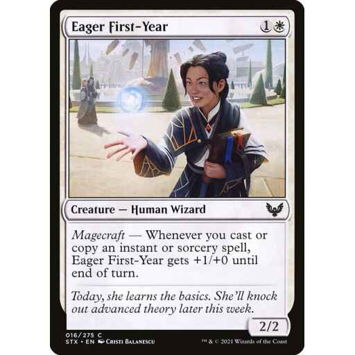 Strixhaven: School of Mages - 16 - Eager First-Year - Common - W - Non-foil