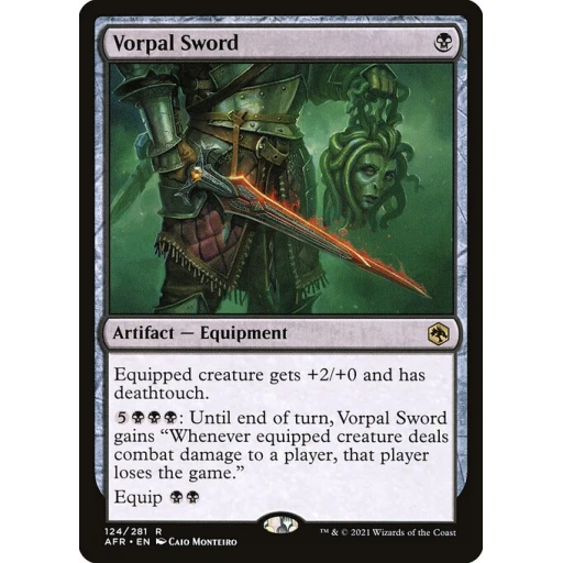 Adventures in the Forgotten Realms - 124 - Vorpal Sword - Rare - B - Non-foil