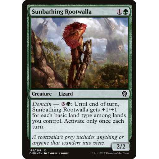 Dominaria United - 181 - Sunbathing Rootwalla - Common - G - Non-foil