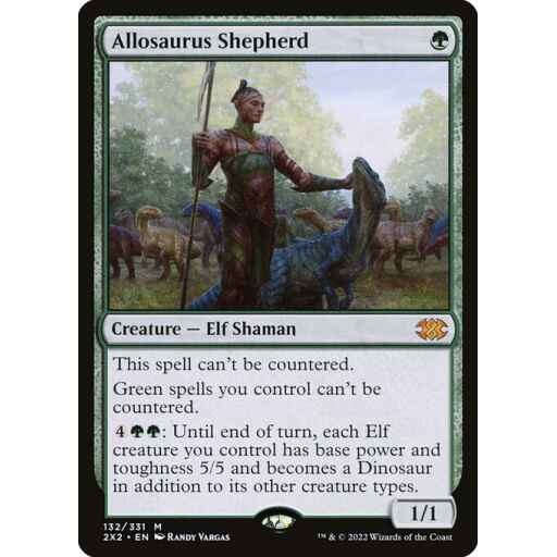 Double Masters 2022 - 132 - Allosaurus Shepherd - Mythic - G - Non-foil