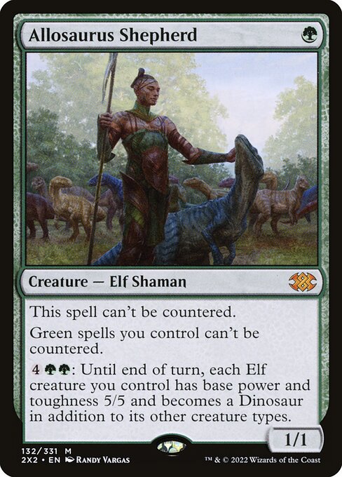 Double Masters 2022 - 132 - Allosaurus Shepherd - Mythic - G - Non-foil