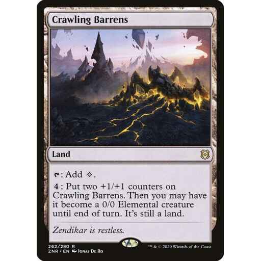 Zendikar Rising - 262 - Crawling Barrens - Rare - C - Non-foil