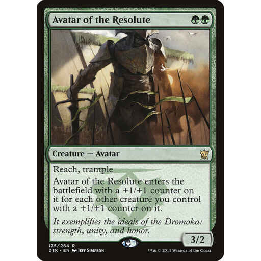 Dragons of Tarkir - 175 - Avatar of the Resolute - Rare - G - Non-foil