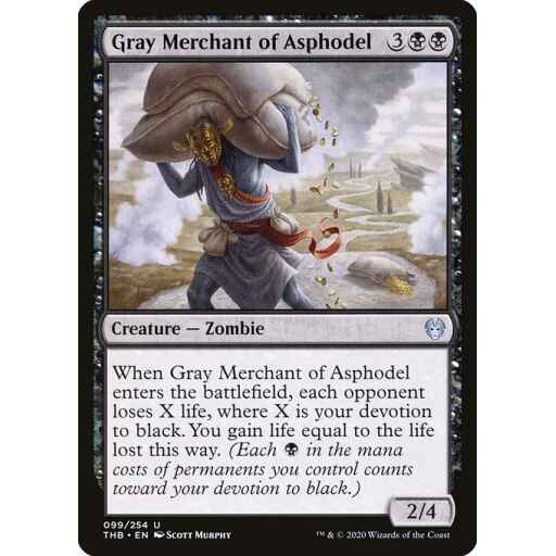 Theros Beyond Death - 99 - Gray Merchant of Asphodel - Uncommon - B - Non-foil