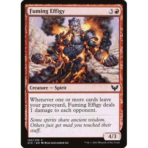 Strixhaven: School of Mages - 103 - Fuming Effigy - Common - R - Non-foil