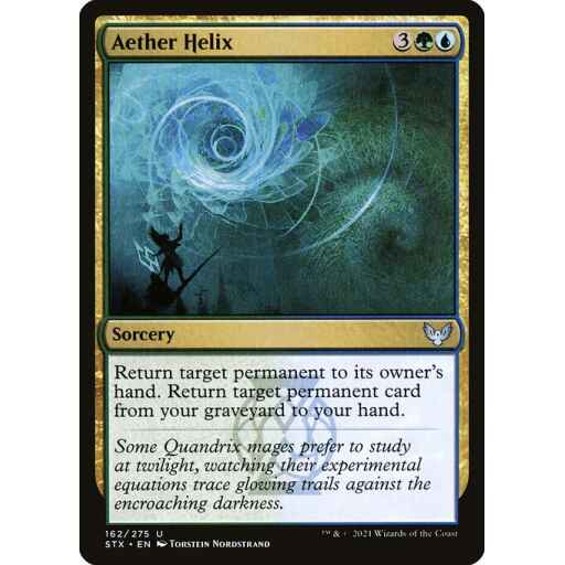 Strixhaven: School of Mages - 162 - Aether Helix - Uncommon - UG - Non-foil