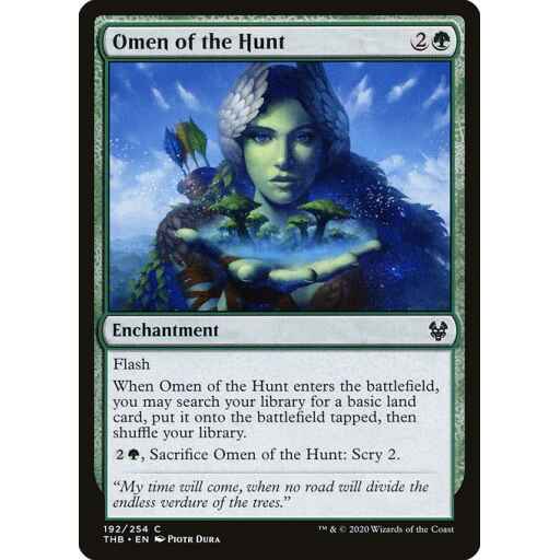 Theros Beyond Death - 192 - Omen of the Hunt - Common - G - Non-foil
