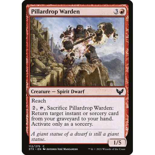Strixhaven: School of Mages - 112 - Pillardrop Warden - Common - R - Non-foil