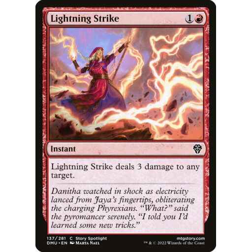 Dominaria United - 137 - Lightning Strike - Common - R - Non-foil
