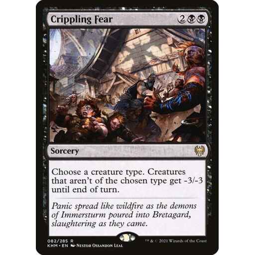Kaldheim - 82 - Crippling Fear - Rare - B - Non-foil