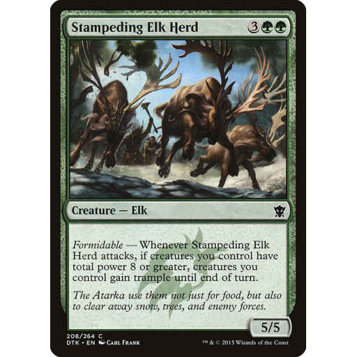 Dragons of Tarkir - 208 - Stampeding Elk Herd - Common - G - Non-foil