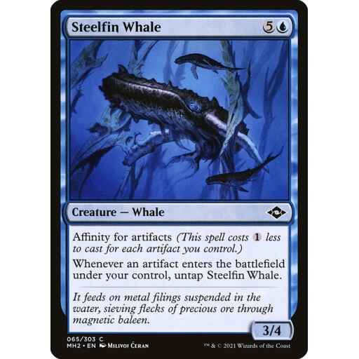 Modern Horizons 2 - 65 - Steelfin Whale - Common - U - Non-foil