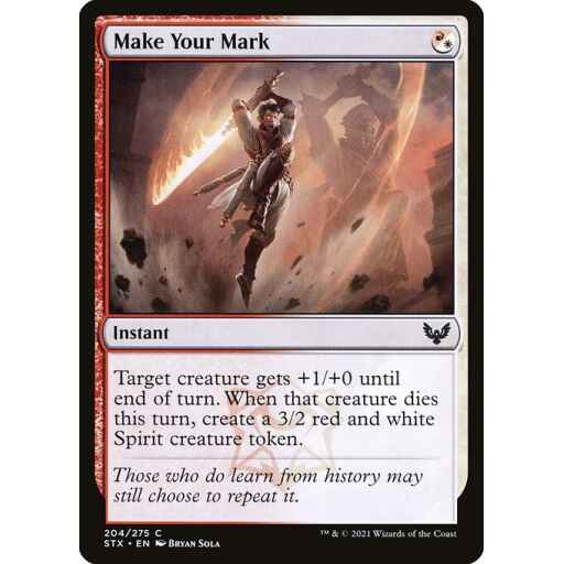 Strixhaven: School of Mages - 204 - Make Your Mark - Common - WR - Non-foil