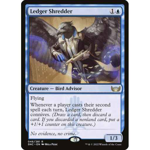 Streets of New Capenna - 46 - Ledger Shredder - Rare - U - Non-foil
