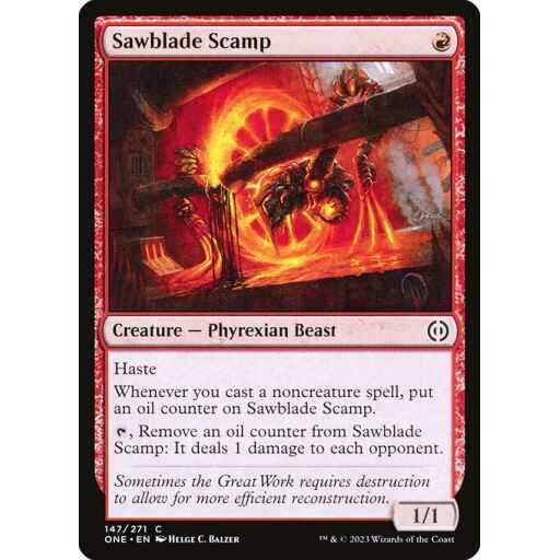 Phyrexia: All Will Be One - 147 - Sawblade Scamp - Common - R - Non-foil