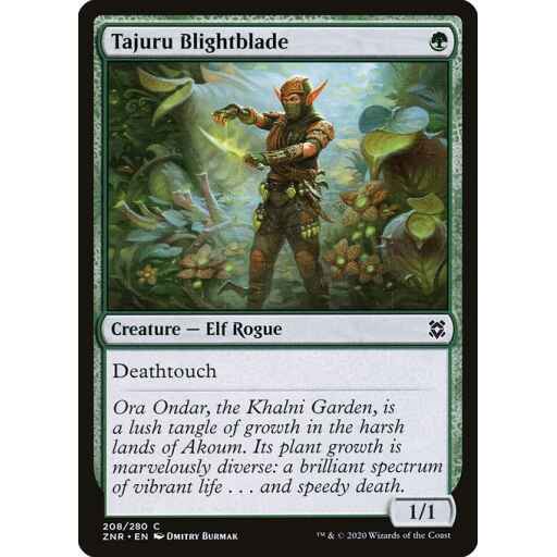 Zendikar Rising - 208 - Tajuru Blightblade - Common - G - Non-foil