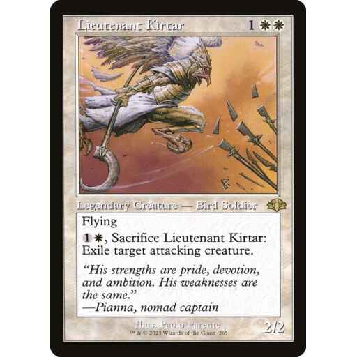 Dominaria Remastered - 265 - Lieutenant Kirtar - Rare - W - Non-foil