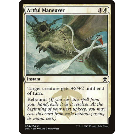 Dragons of Tarkir - 4 - Artful Maneuver - Common - W - Non-foil