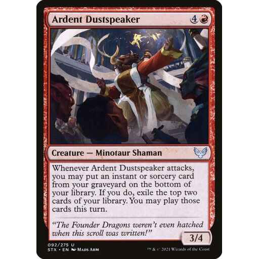 Strixhaven: School of Mages - 92 - Ardent Dustspeaker - Uncommon - R - Non-foil