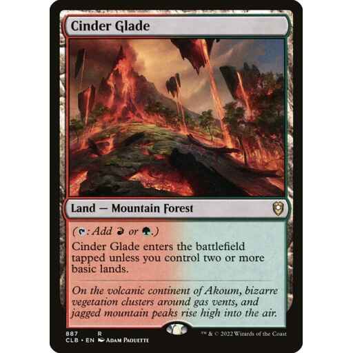 Commander Legends: Battle for Baldur's Gate - 887 - Cinder Glade - Rare - C - Non-foil