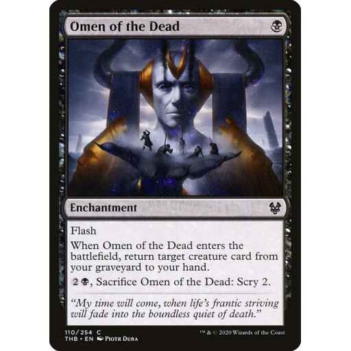 Theros Beyond Death - 110 - Omen of the Dead - Common - B - Non-foil