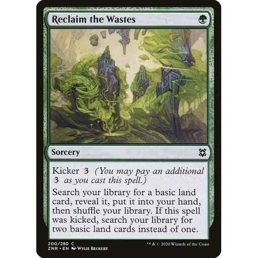 Zendikar Rising - 200 - Reclaim the Wastes - Common - G - Non-foil
