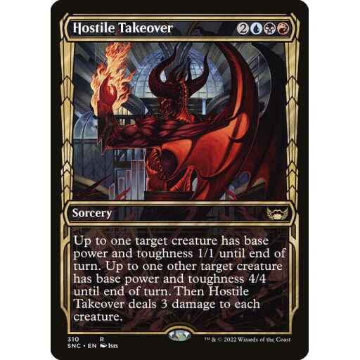 Streets of New Capenna - 310 - Hostile Takeover - Rare - Multi - Non-foil